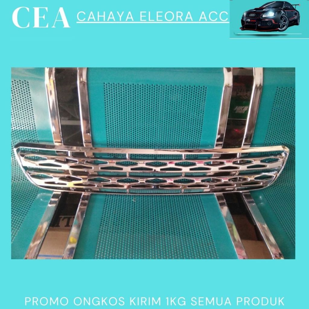 GRILL DEPAN MOBIL ERTIGA - ERTIGA FRONT GRILLE COVER MODEL RANGE ROVER CHROME - GRILL mobil ERTIGA M