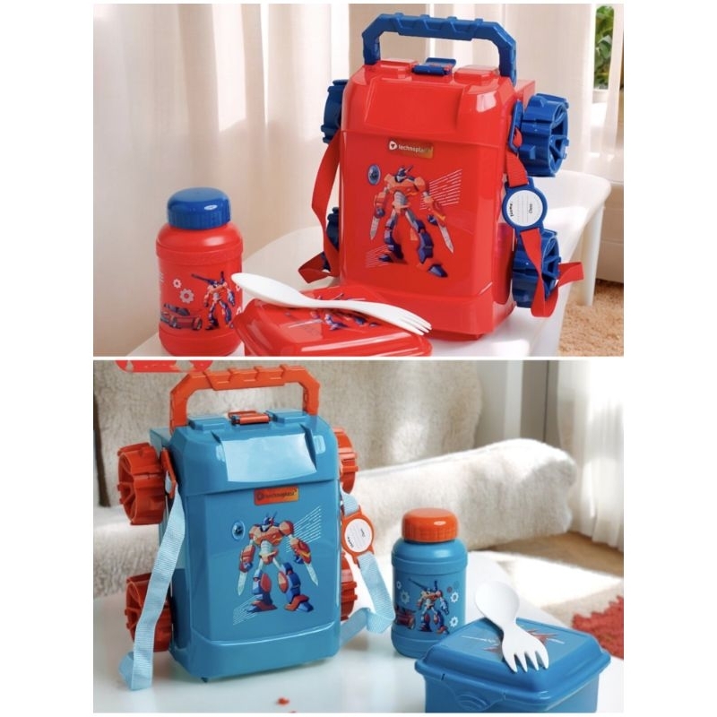 Set kotak bekal Technoplast Robot Heros School Box