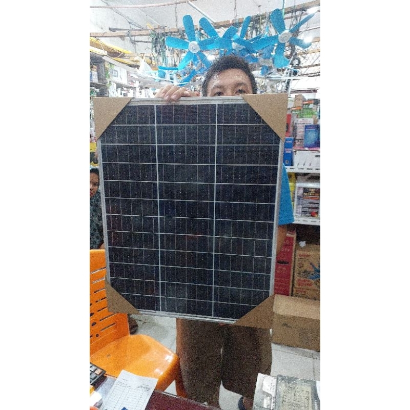 panel solar 30wp/+ PALET KAYU panel surya 30wp/