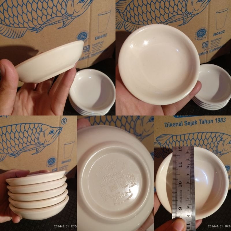 Piring Sambal // Mangkok Sambal // Wadah Sambal Bulat // Alat Makan Melamin // Hoover ( 9.5cm ) Bula