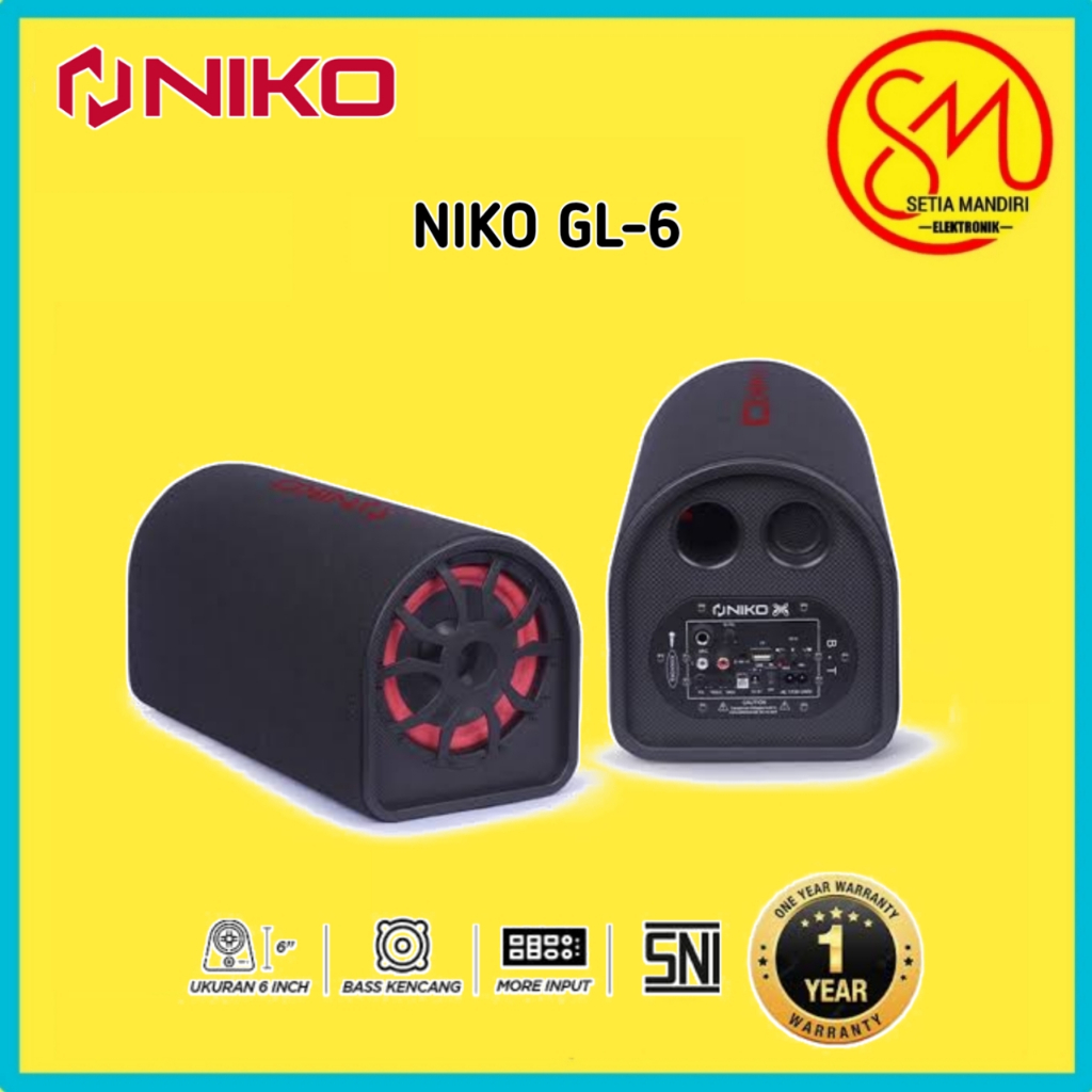 NIKO GL6 / GL8 / GL10 / GL12 Subwoofer Car Speaker l GARANSI RESMI