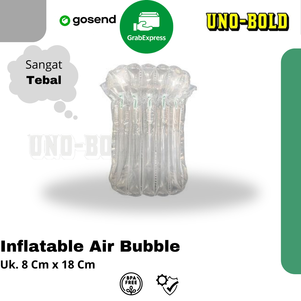 

INFLATABLE AIR BUBBLE 8 X 18cm Cushion Wrap Fo-Air / Bubble Wrap Angin Tebal Roll / Poly Air Bubble