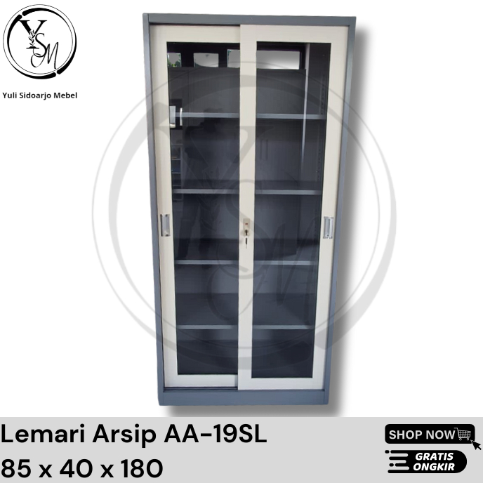 Lemari arsip AA-19SL - Lemari Arsip Besi Kombinasi - Lemari File Besi - Lemari Arsip Besi - Lemari S