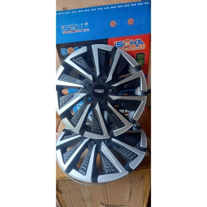 Cover dop velg R13/R14 putih mobil universal