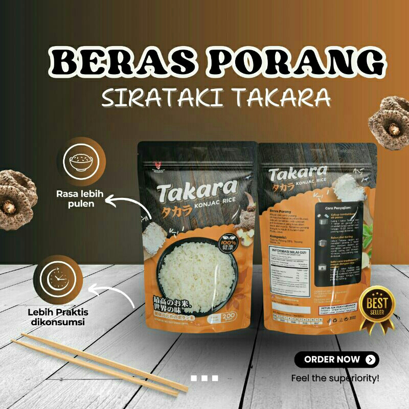 

BERAS PORANG TAKARA 200GRAM