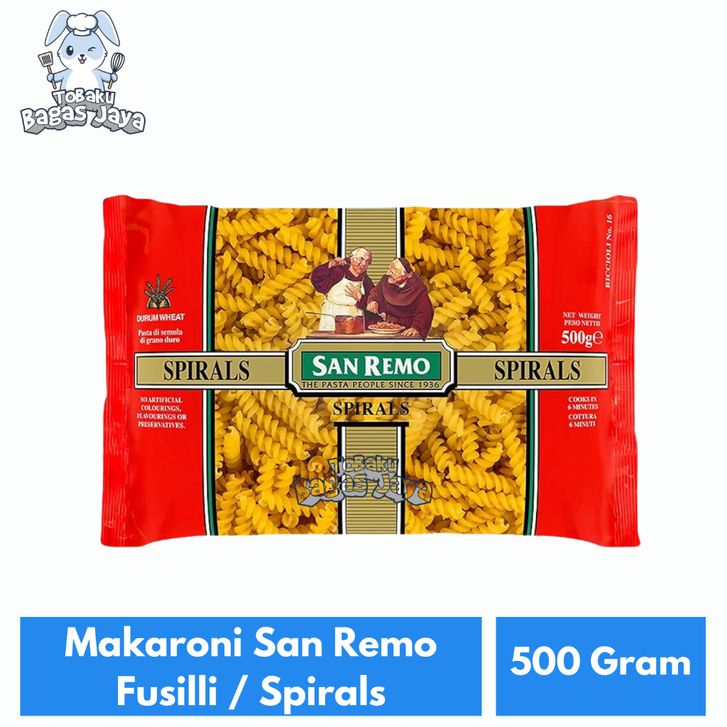 

Makaroni San Remo Fussili Spirals 500 Gram