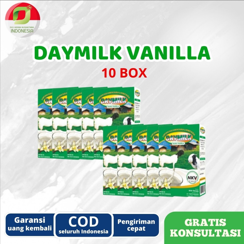 

DAYMILK VANILLA | Menjaga Kesehatan Tulang & Pernafasan | 10 BOX