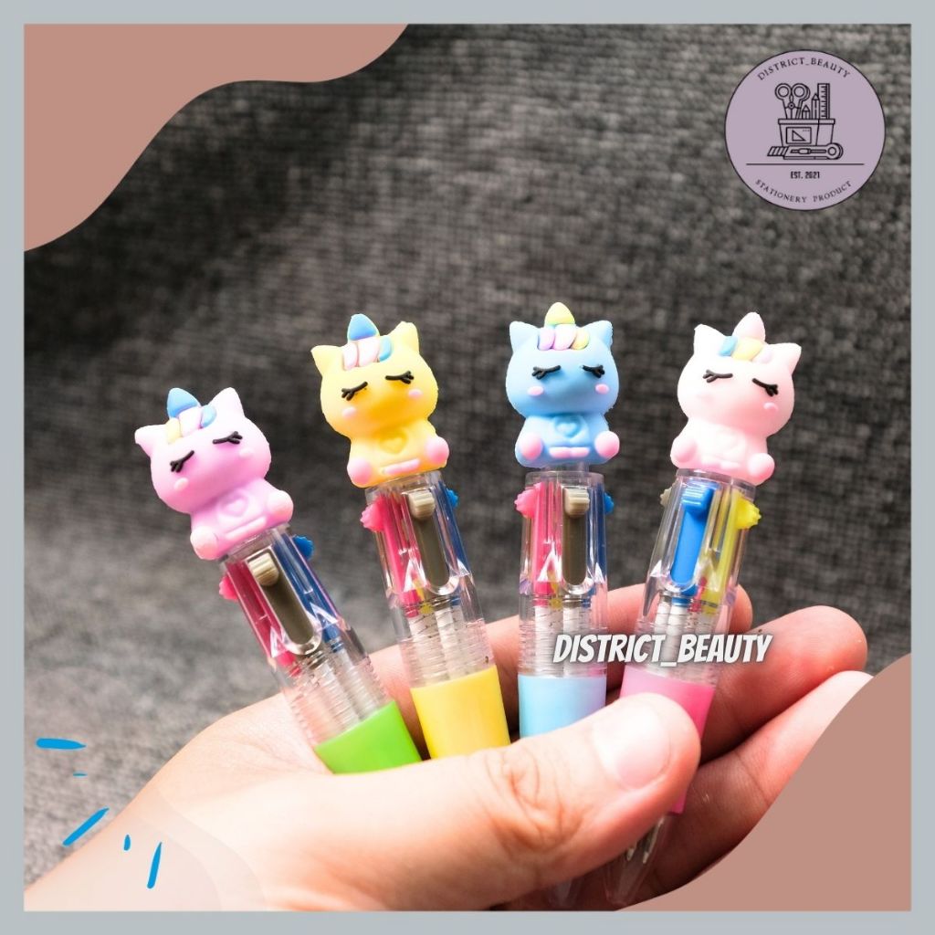 

PULPEN 4 WARNA UNICORN DUDUK MINI PULPEN CETEK WARNA WARNI KUDA PONI MINI LUCU TERMURAH
