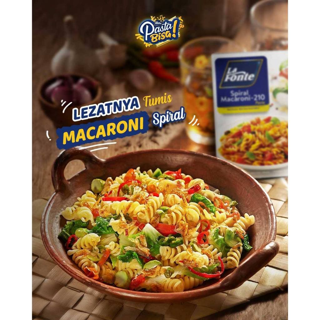 

Bahan Makanan Pasta La Fonte 450 Gr Spaghetti, Spaghettini, Fettucine, Fusilli Macaroni 225 Gr