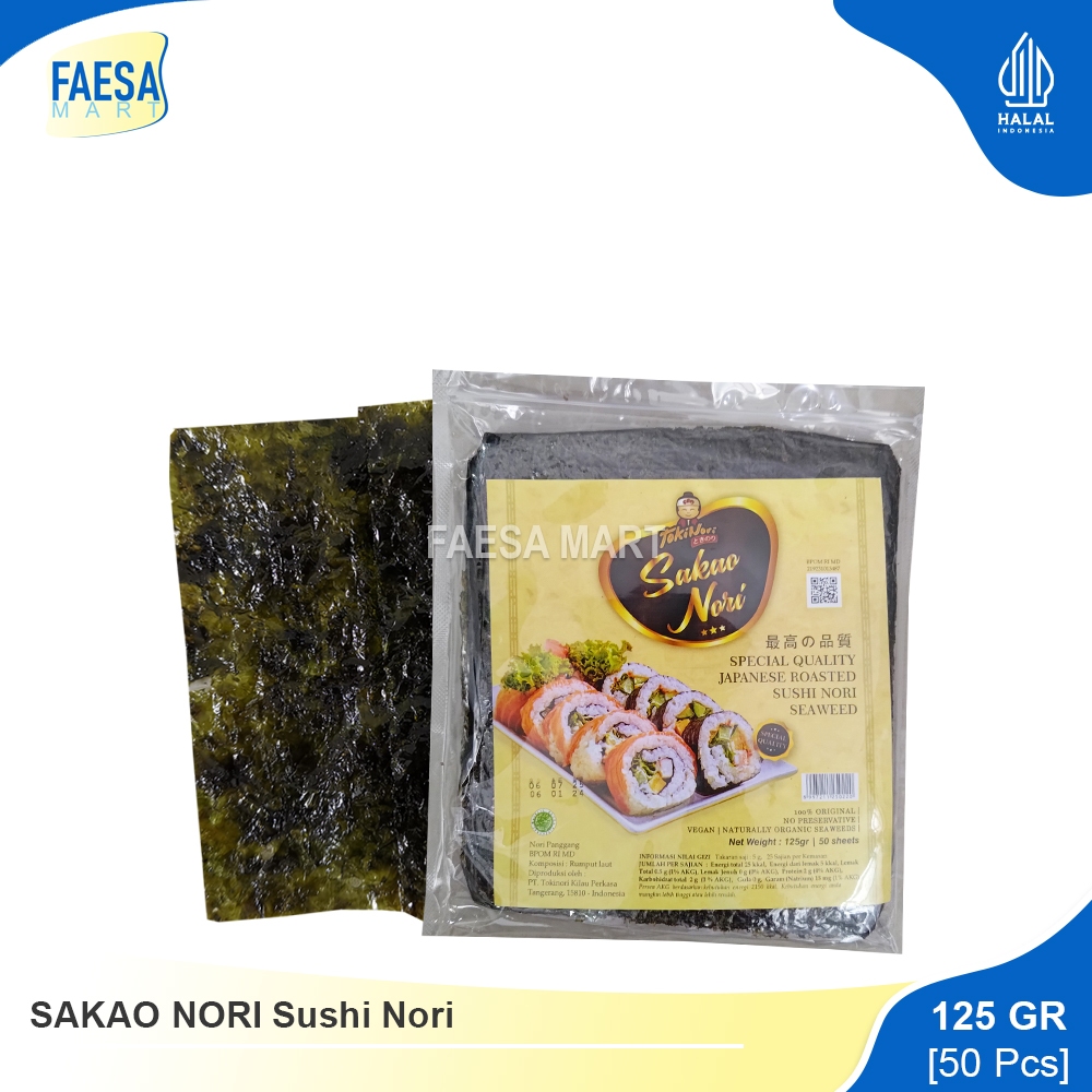 

SAKAO NORI Sushi Nori 50 Lembar (125gr)