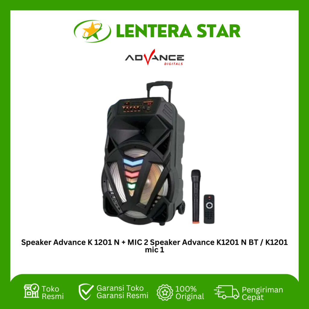 Speaker Advance K 1201 N + MIC 2 Speaker Advance K1201 N BT / K1201 mic 1