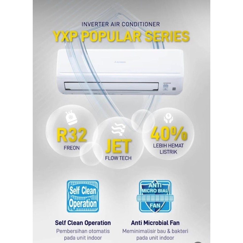 AC 1 PK INVERTER MITSUBISHI HEAVY SRK10YXP-W3