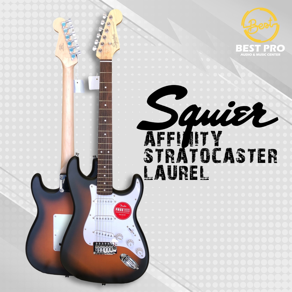 GITAR IBANEZ SQUIER AFFINITY STRATOCASTER LAUREL - BROWN SUNBURST