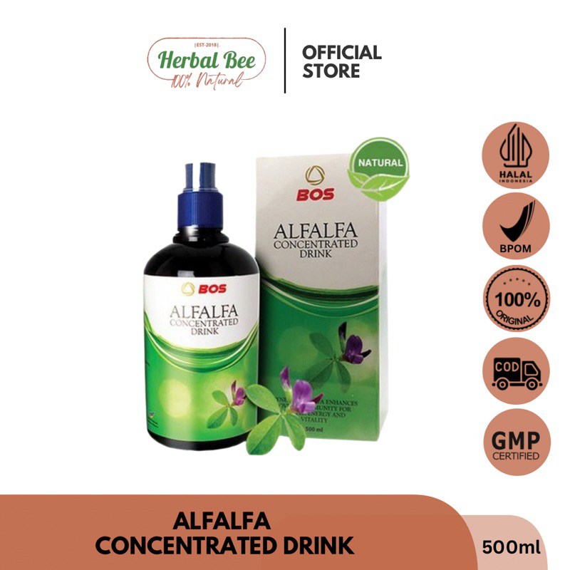 ALFALFA CONCENTRATED DRINK HERBAL BEE ORIGINAL 100% AMAN BPOM TANPA EFEK SAMPING
