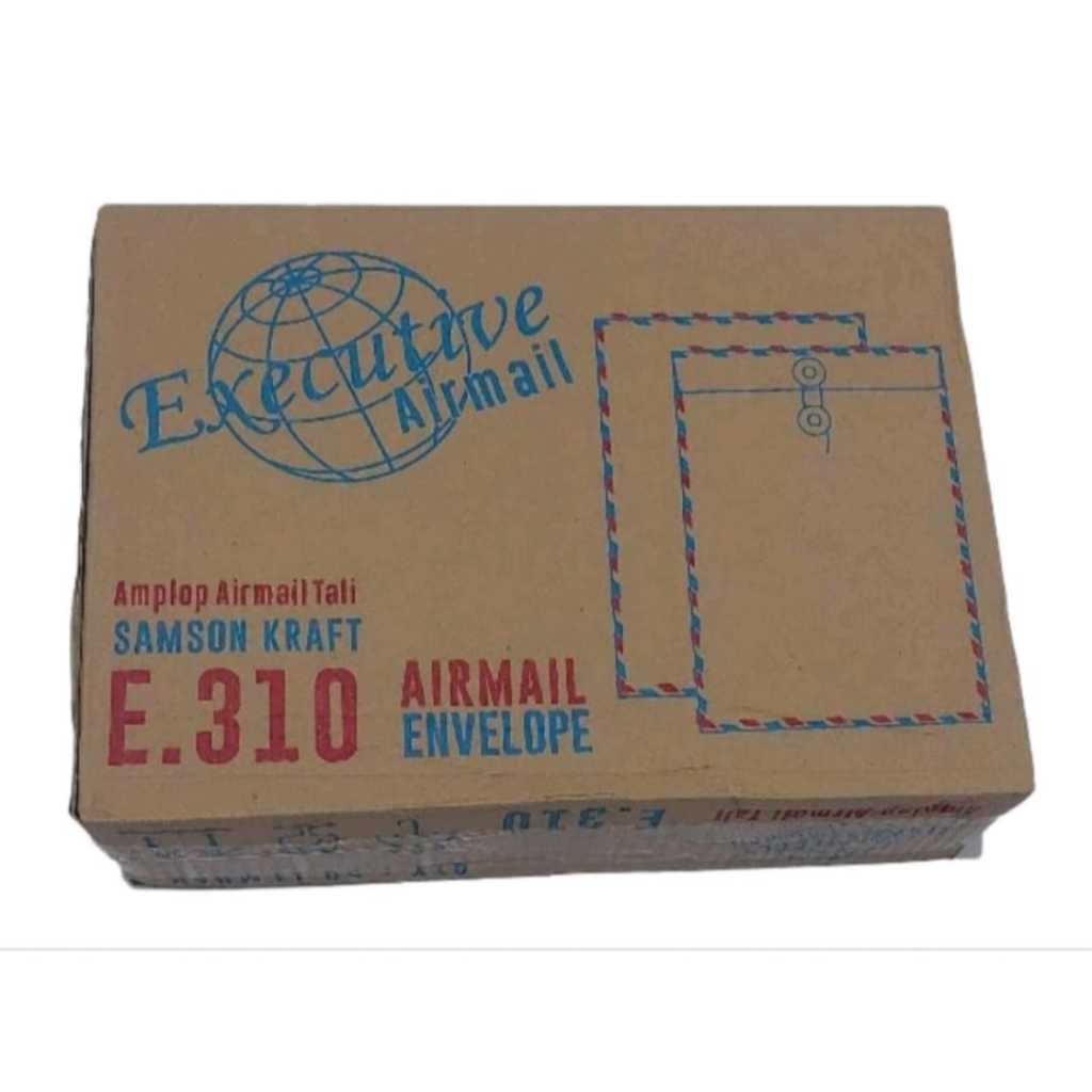 

AMPLOP COKELAT TALI AIRMAIL EXECUTIVE ( 1 PAK )