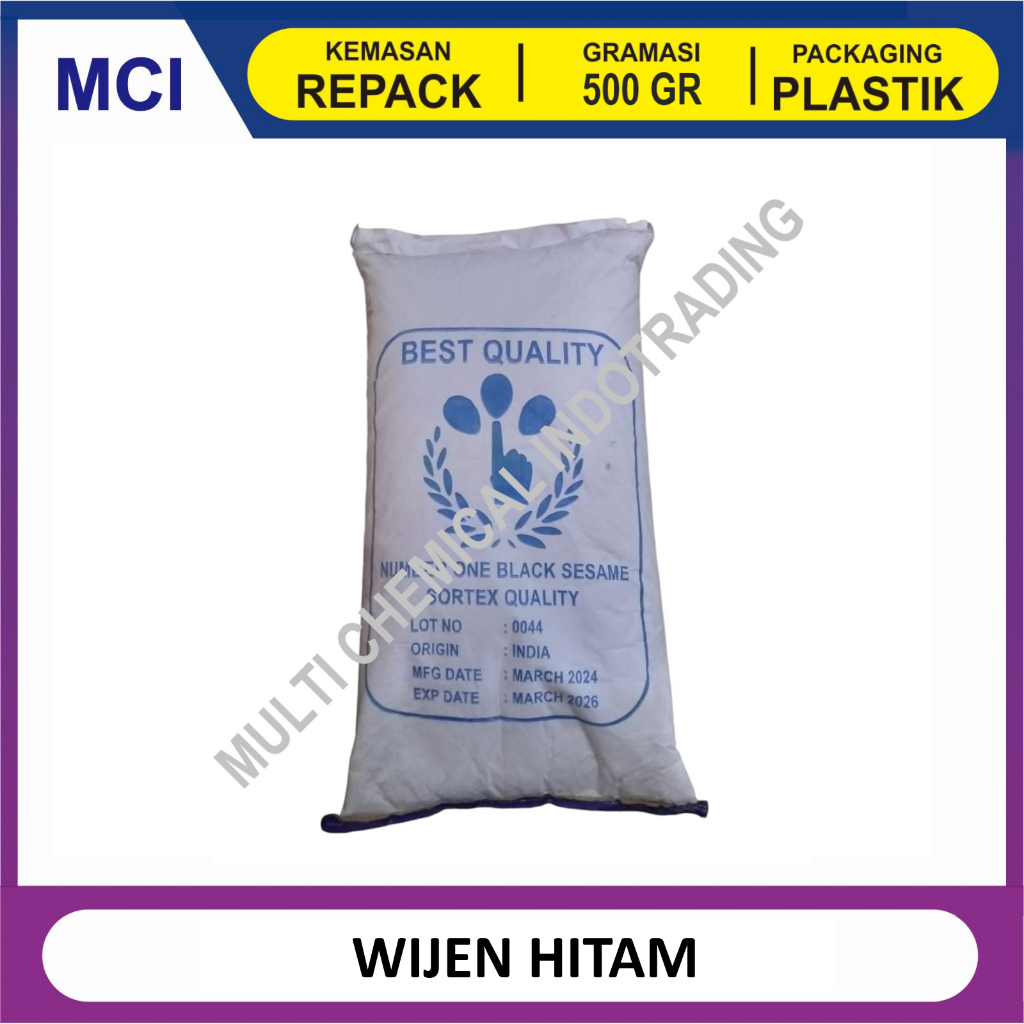 

WIJEN HITAM BLACK SESAME SEEDS - REPACK 500 GR