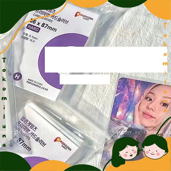 Inner sleeve photocard plastik bening foto idola kpop pelindung protector photocard HB1799