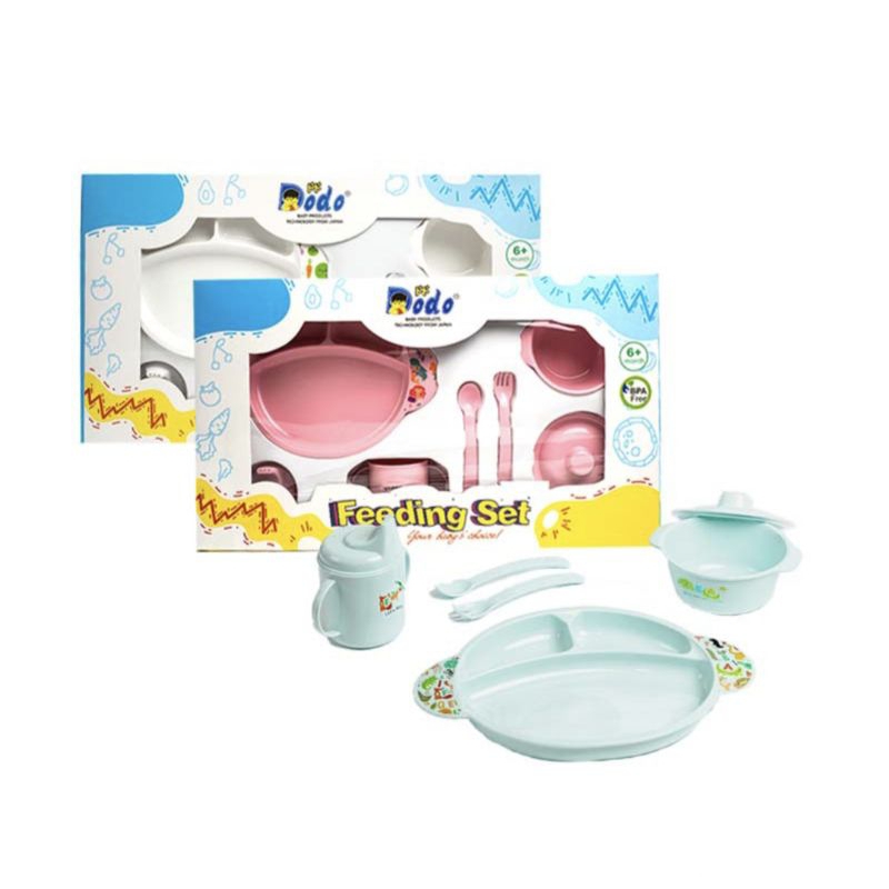DODO Baby Feeding Set Besar | Kado Gift Bayi Baru Lahir MPASI