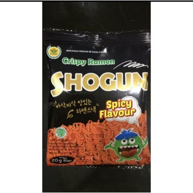

MIE SHOGUN SPICY FLAVOUR 1 RENTENG ISI 10 bungkus/MIE KOREA PEDAS