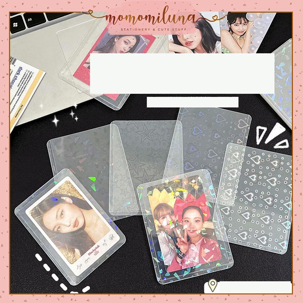 Laser hologram film photocard sleeve tempat kartu photocard foto idola cantik HB1793