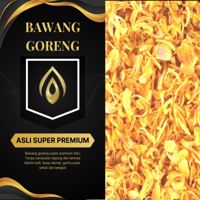 

Bawang Goreng Asli Super Premium Tanpa Campuran Kemasan 500gram