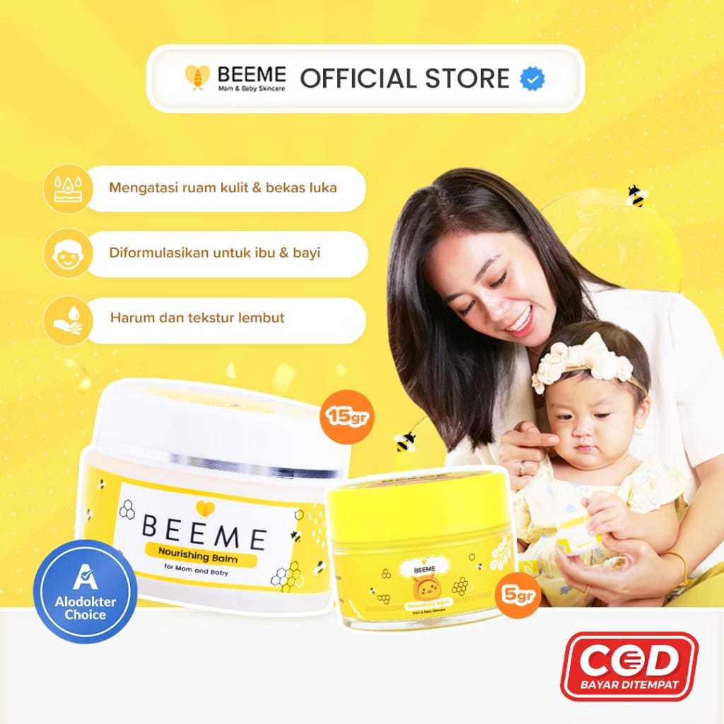 Beeme Nourishing Balm | SKINCARE IBU DAN ANAK / Krim Eksim Bayi / Beeme Lipbalm / Beeme Sunscreen