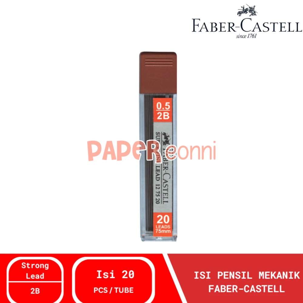 

Pencil Lead | Isi Pensil Mekanik Faber-Castell 2B 0.5