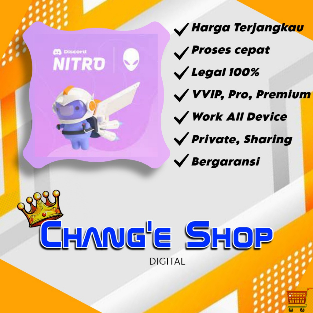 NITRO DISCORD 1 TAHUN PROSES CEPAT FULL GARANSI