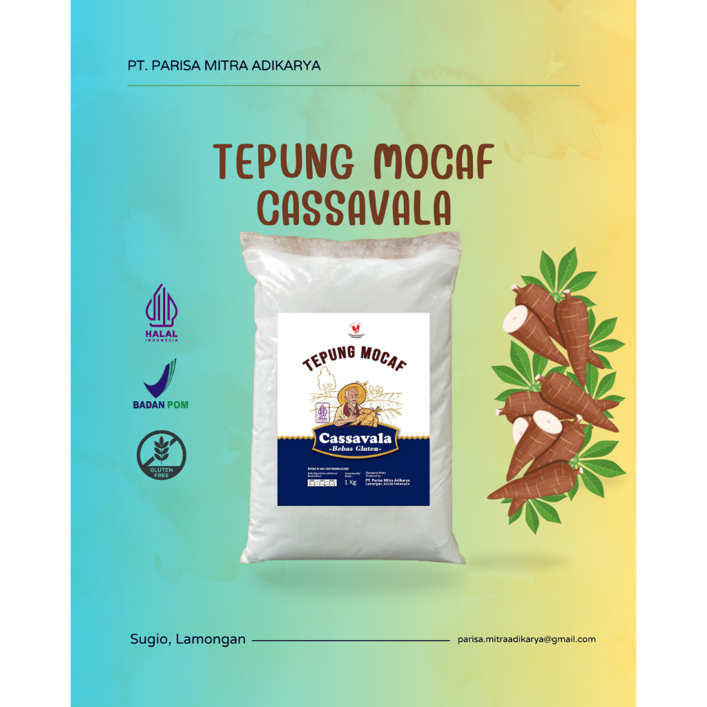 

Cassavala Tepung Mocaf - Gluten free - 1 Kg