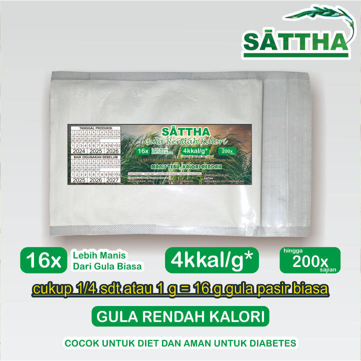 

Sattha Gula Setara Dengan 3200 g Gula Pasir Biasa