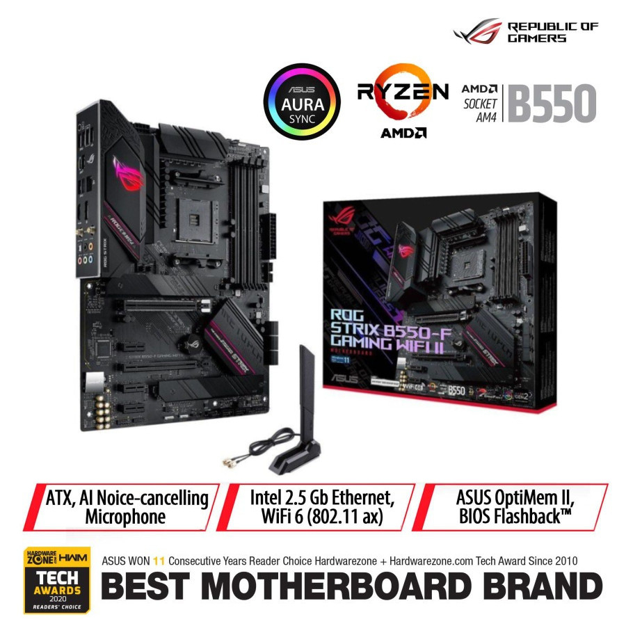 ASUS STRIX B550-F WIFI II ROG GAMING B550F MOTHERBOARD - AMD AM4