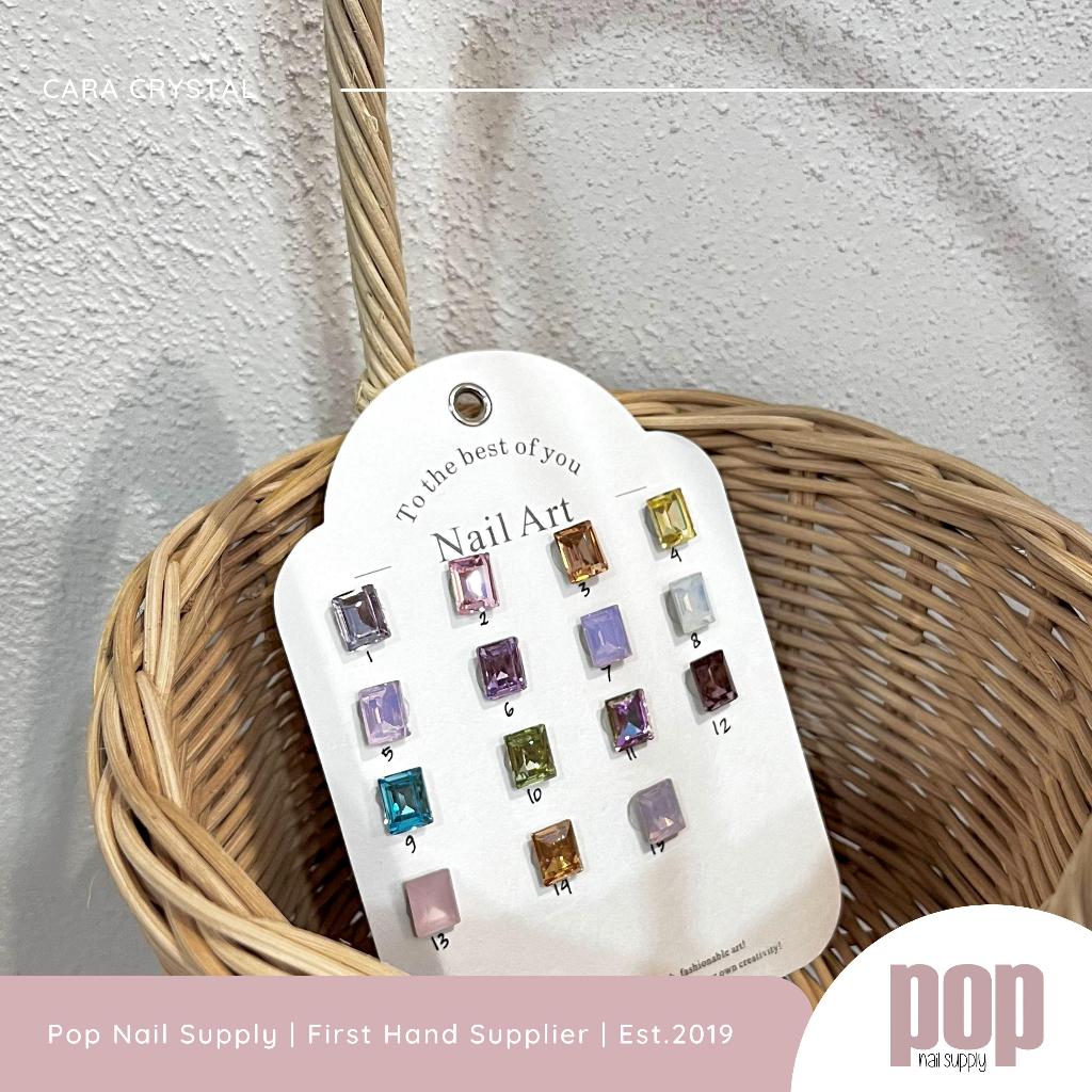 POP NAIL I Cara Crystal (04) satuan/ aksesoris crystal premium/ crystal no scratch