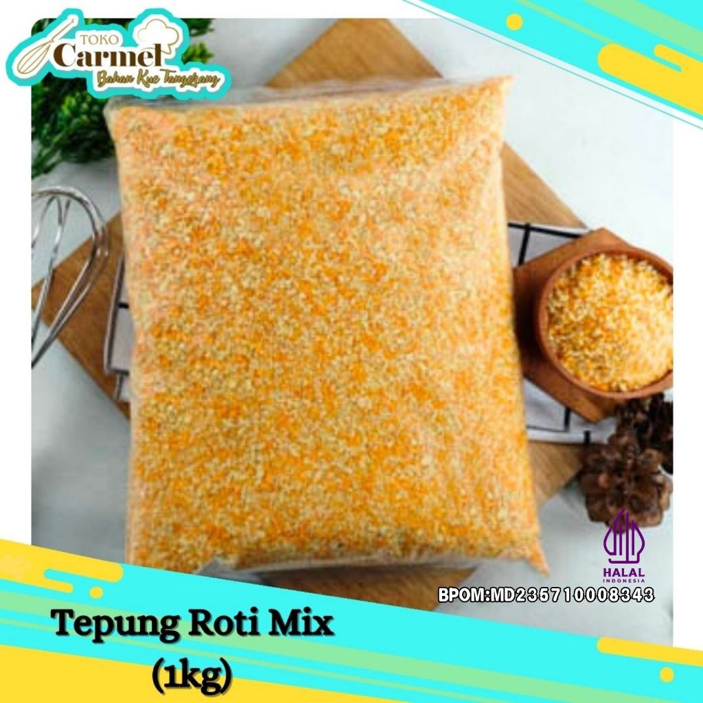 

Tepung Roti kasar Mix 1kg Bread Crumb mix