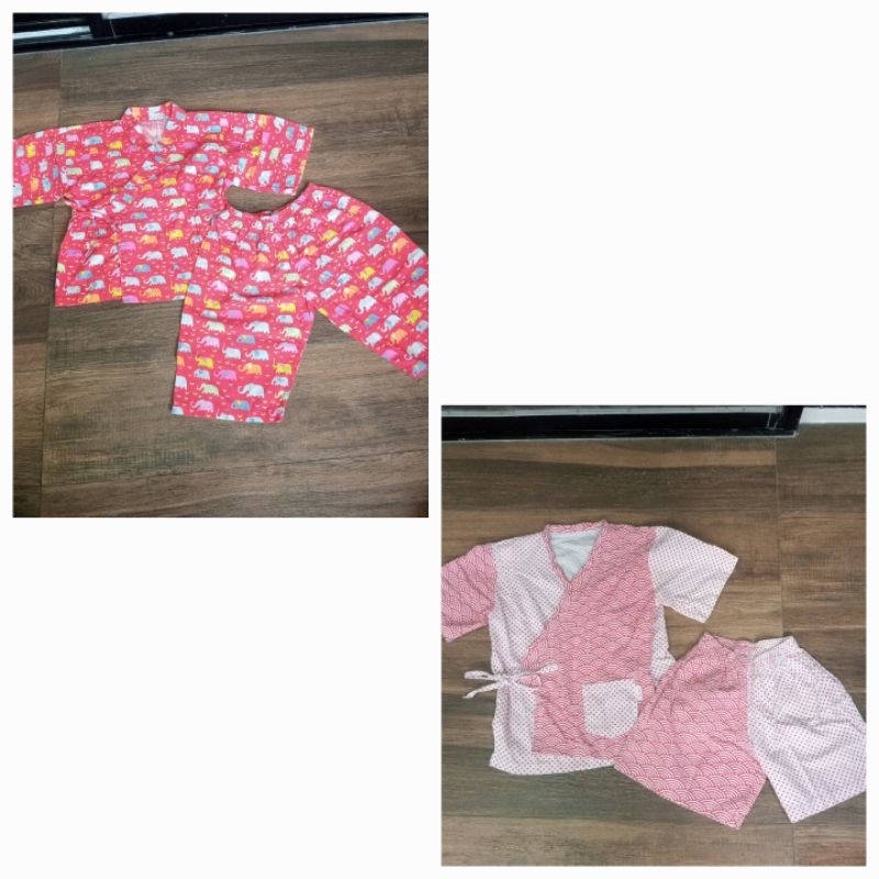 PJ.3 BAJU TIDUR ANAK PIJAMA PIYAMA KIMONO GAJAH THAILAND BATIK 4-5y