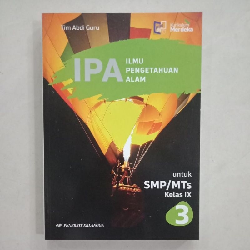 IPA 3 SMP kls IX Kurikulum Merdeka Erlangga