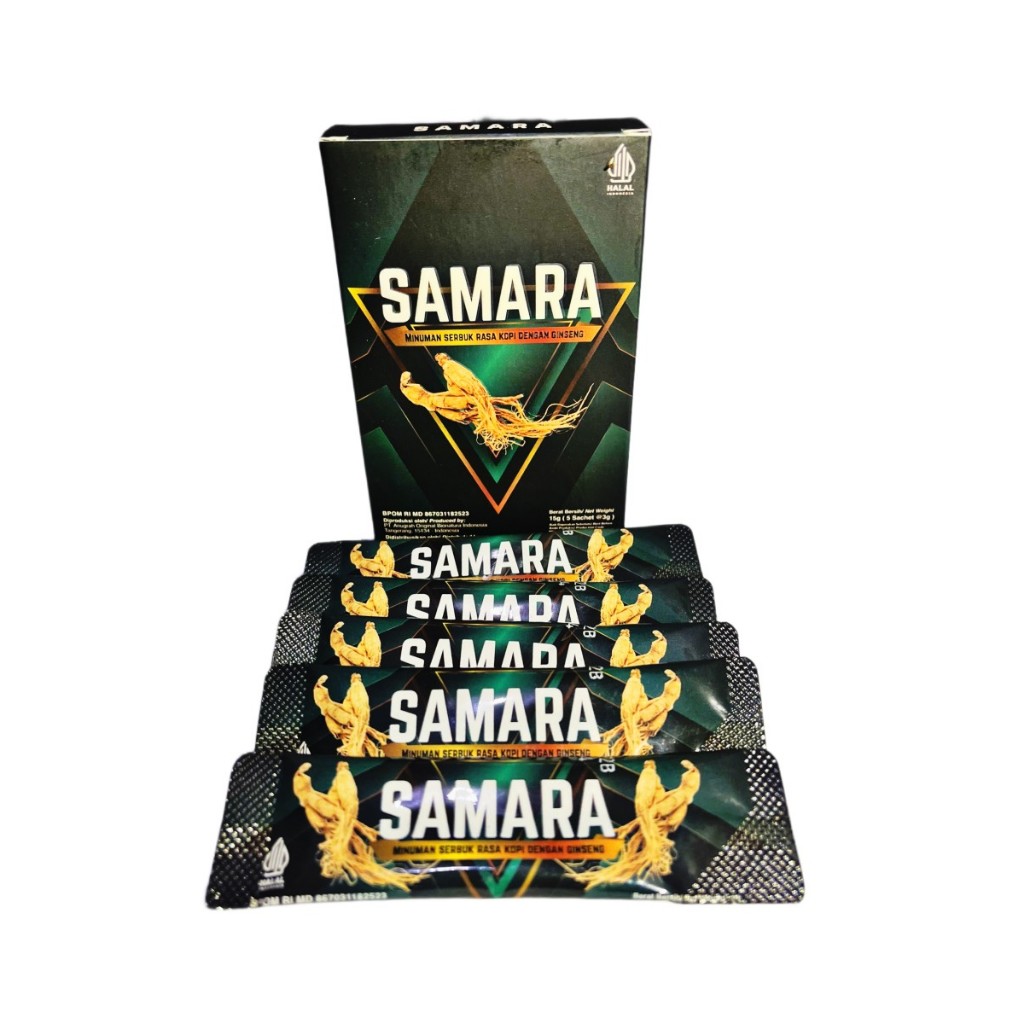 

Kopi samara ginseng isi 5 sachet pengganti kopi slb