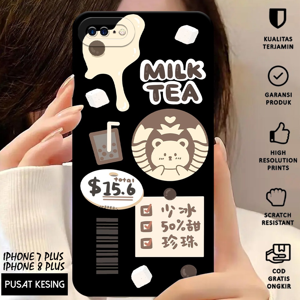 CASE IPHONE 8 PLUS - Casing Hp Iphone 8 Plus Motif STARBUKS - Case Hp - Casing Iphone 8 Plus - Softc