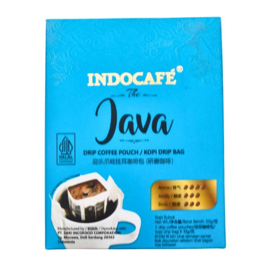 

Kopi Drip INDOCAFE Drip Coffee isi 5's Bali / Sumatra Mandeling / Java