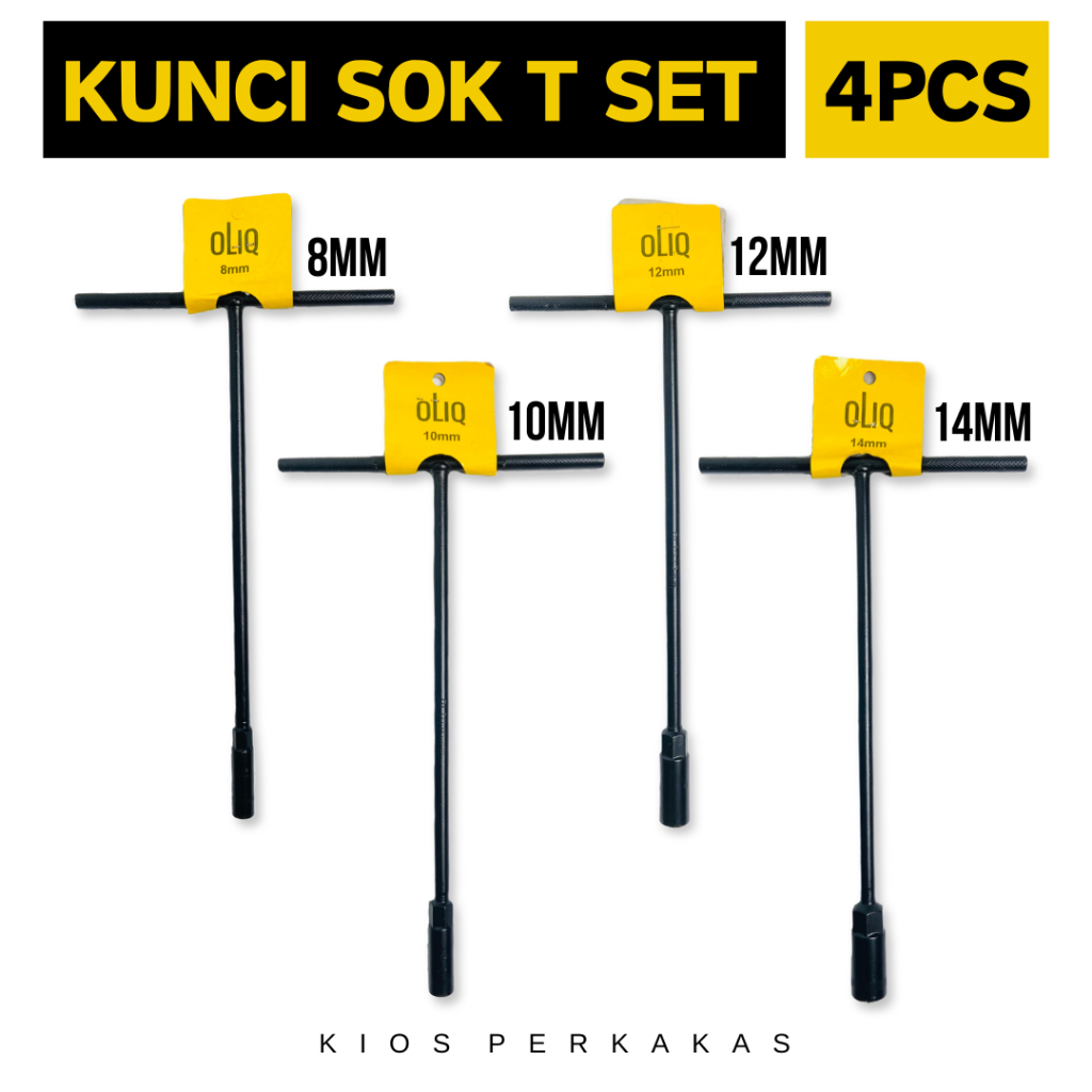 KUNCI/KONCI SHOCK T SET VIPER 4PCS UK.8-10-12-14