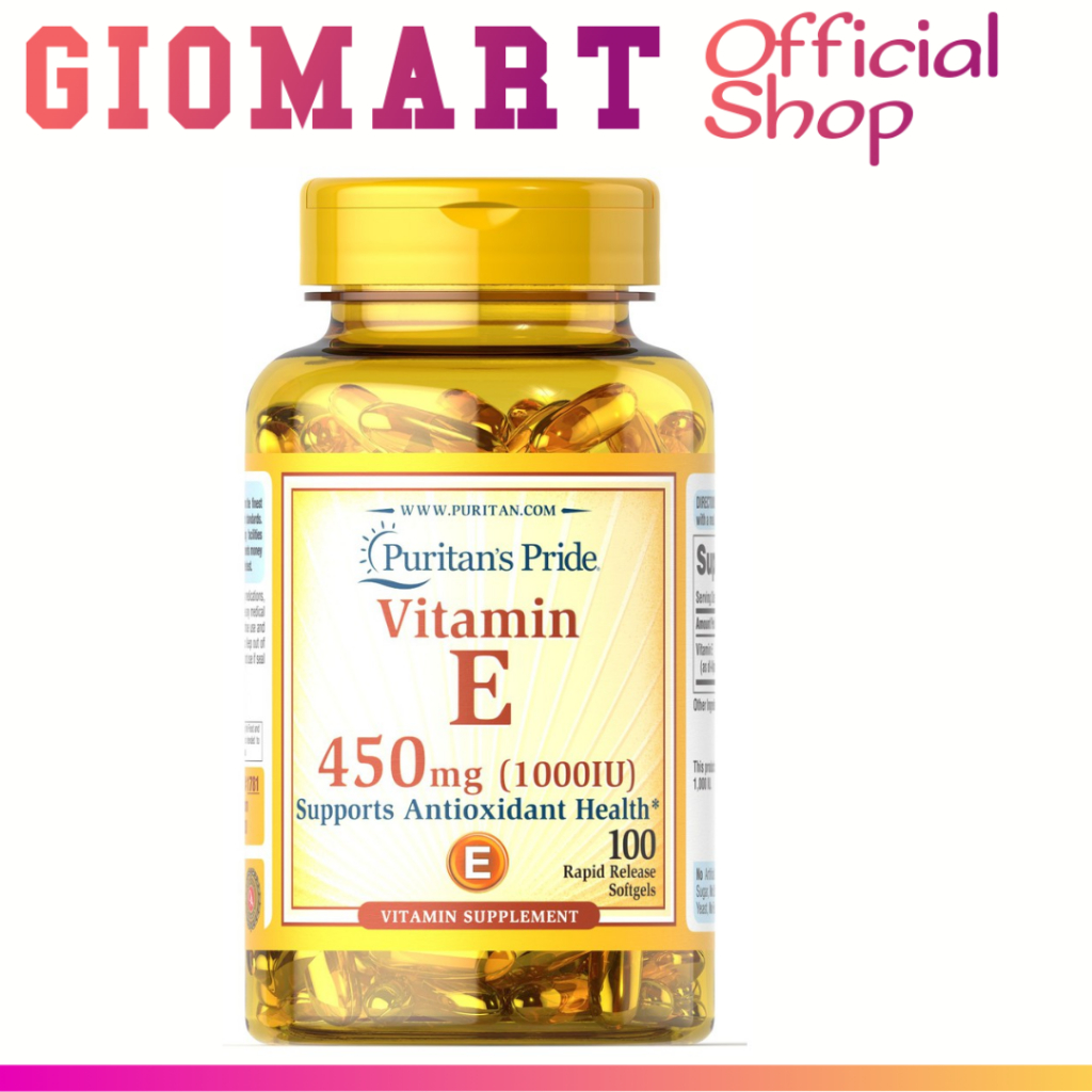 Puritan's Pride Vitamin E 450 mg 1000iu 50 / 100 s