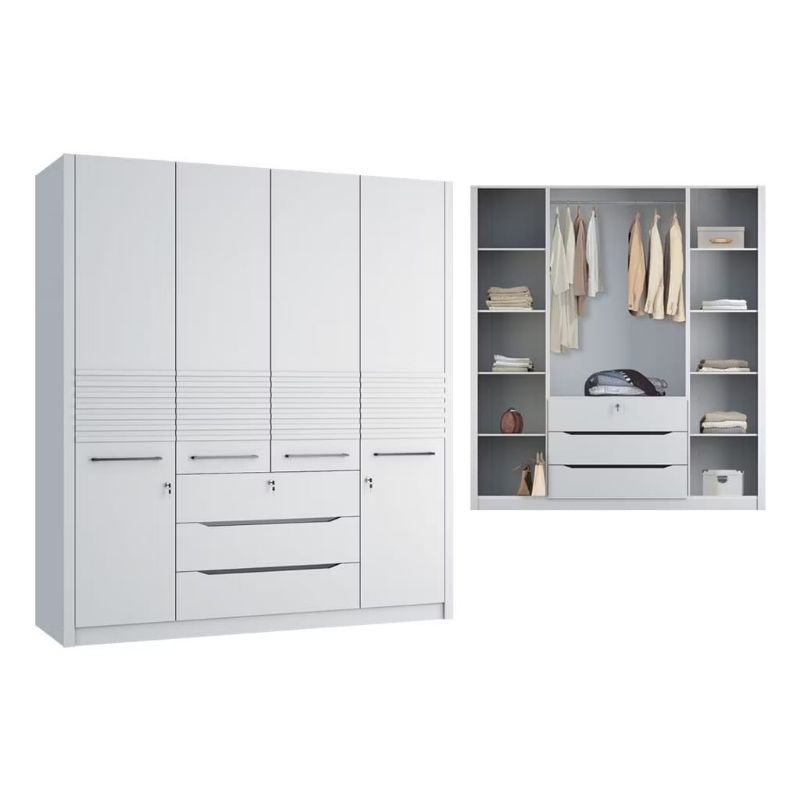 Lemari Pakaian 4 Pintu Siantano LP Capitol 488