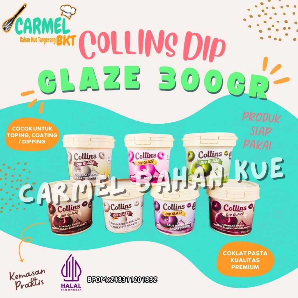 

TANGERANG - Collins Dip Glaze 300gr Aneka Rasa