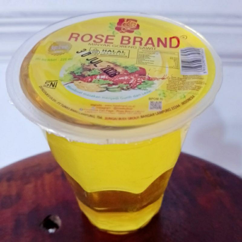 

Minyak Goreng Sawit Rose Brand 220 ml Gelas - Oil