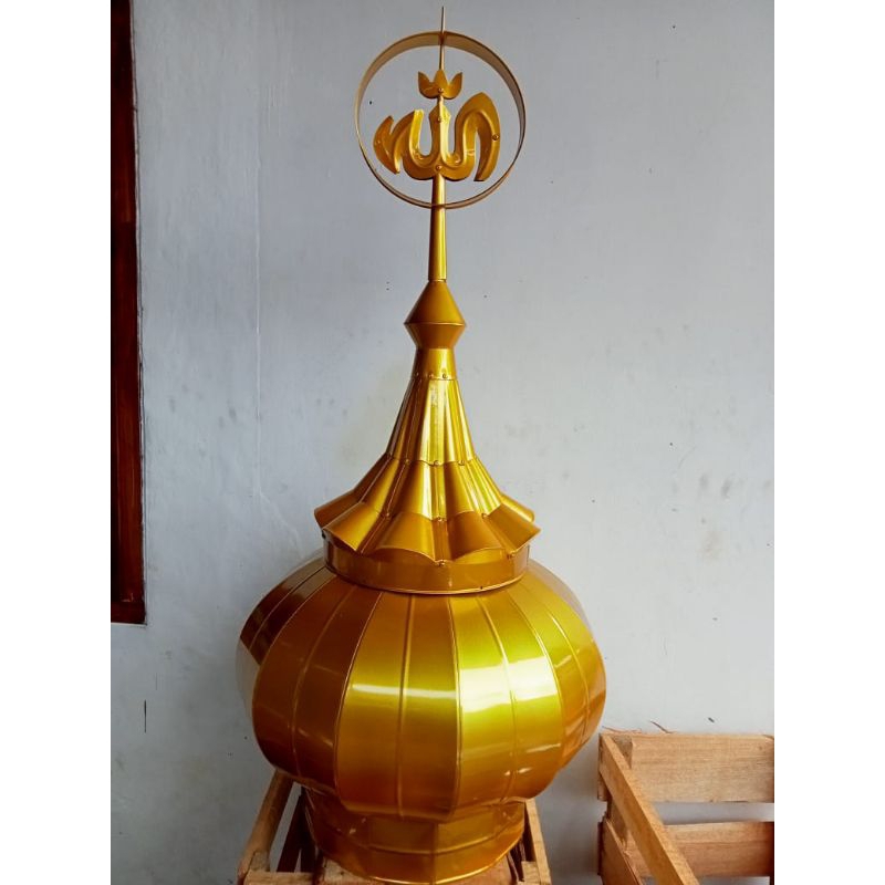kubah musholla warna emas 50cm