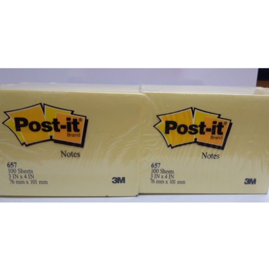 

ORDER SAJA GAN 3M post it Sticky Notes 657 yellow notes 3x4