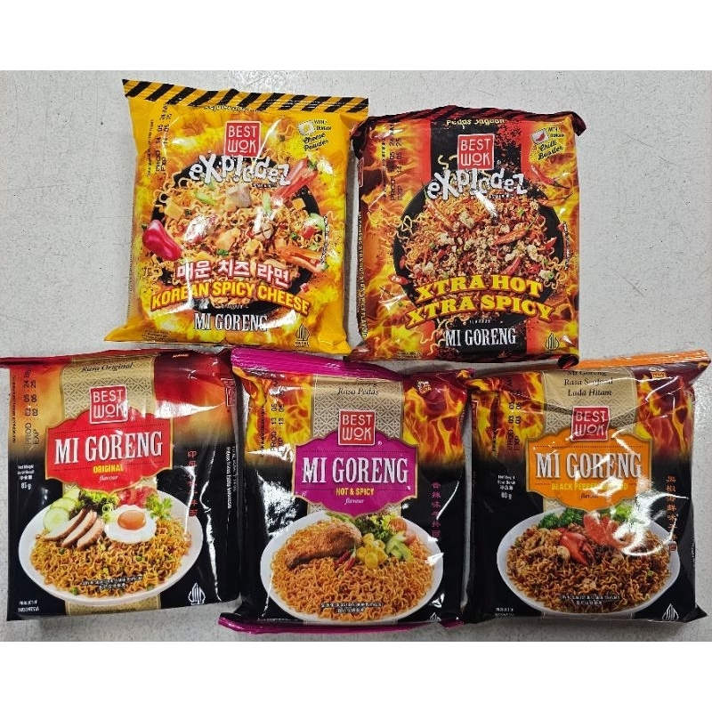 

best wok mie instan 5variant rasa 80gr - 1pcs