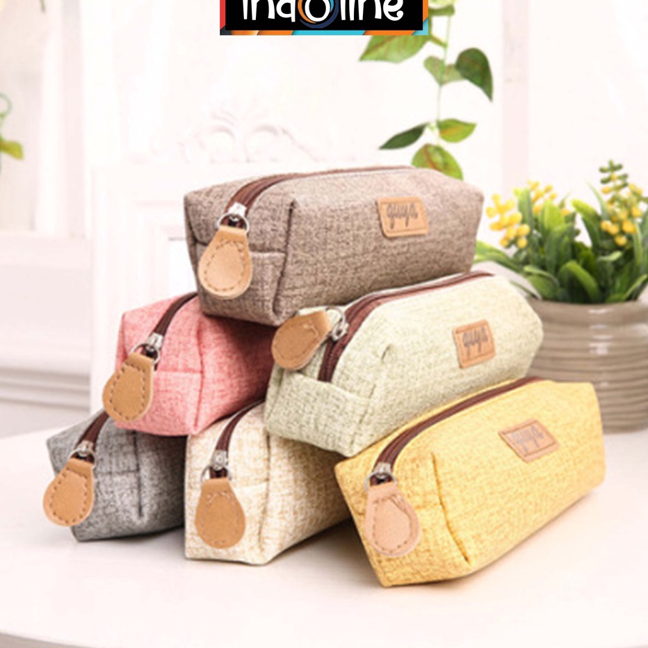 

LUAR BIASA Tas Pensil Tempat Alat Tulis Tempat Pulpen Dan Pensil Bahan PU Korean Style Import COD