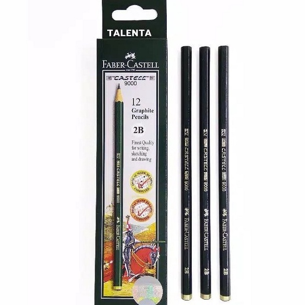 

HARGA GROSIR Pensil 2B Faber Castell ASLI PAK12pcsPencil KomputerPensil UjianPencil 2B