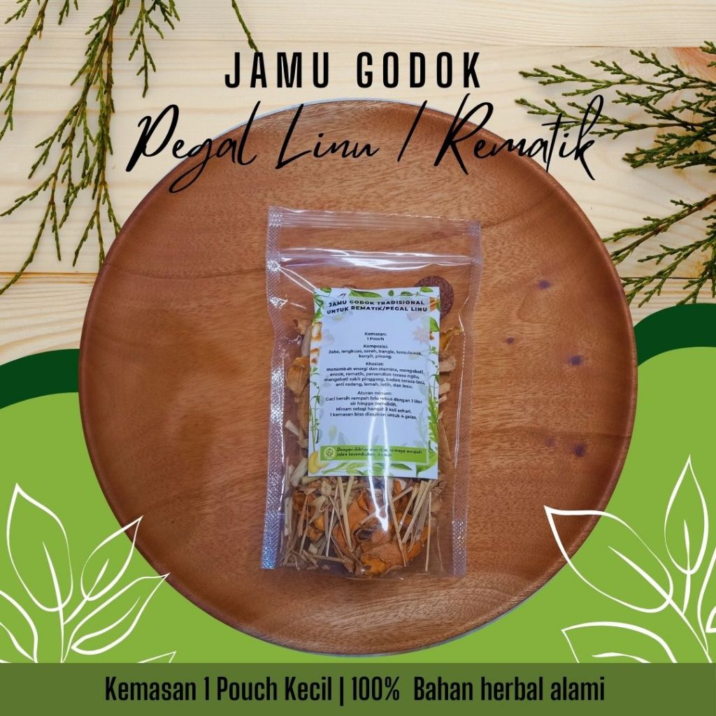 

Jamu Godok Tradisional untuk Pegal Linu / Rematik Kemasan Pouch