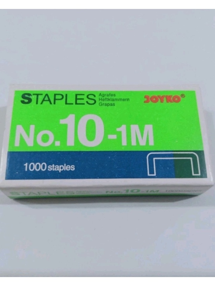 

Strapler - steples - Kemasan ECER Isi ulang Stapler - Hekter Kecil / Staples JOYKO No. 10 - 1 M REFILL